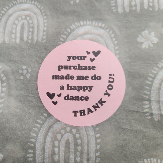 Happy Dance - Packaging Stickers