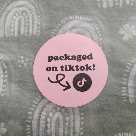 Packed on TikTok - Packaging Stickers
