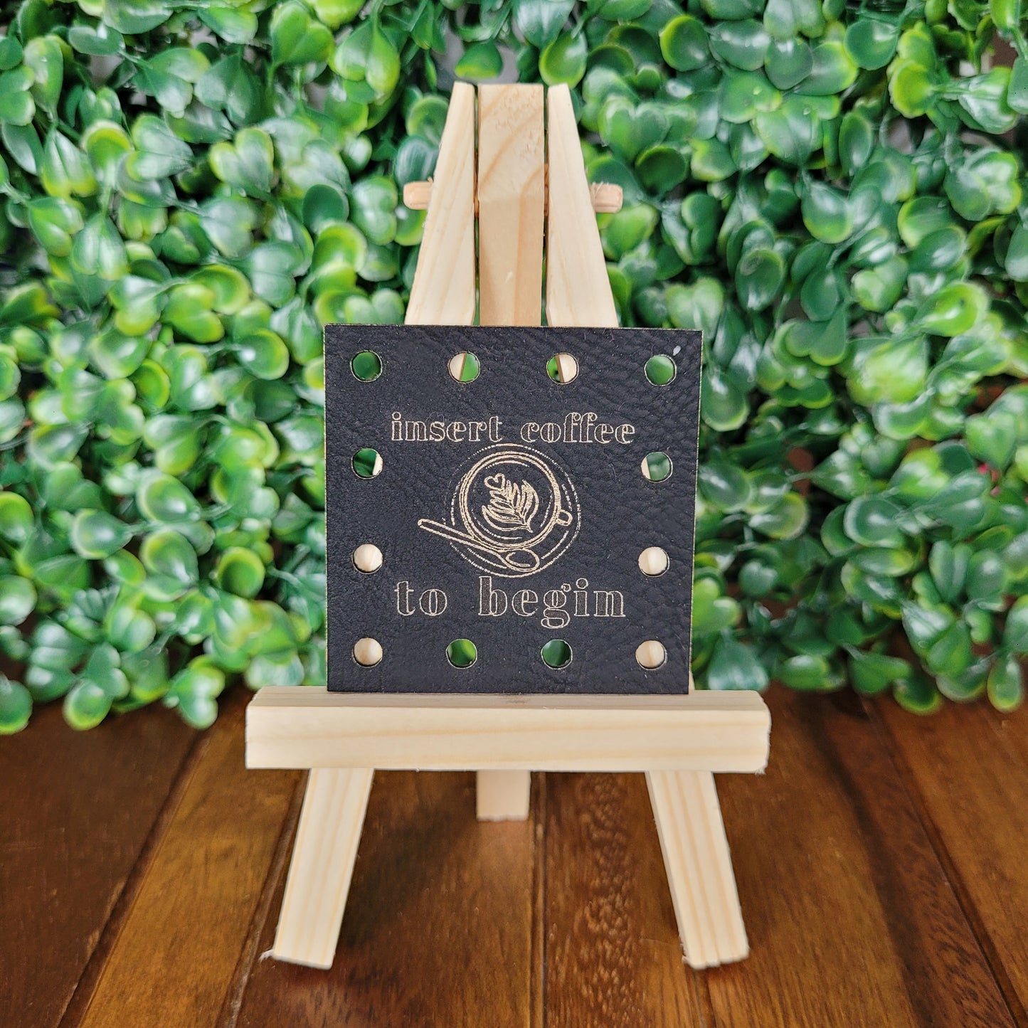 'Insert Coffee To Begin' Patch - Square