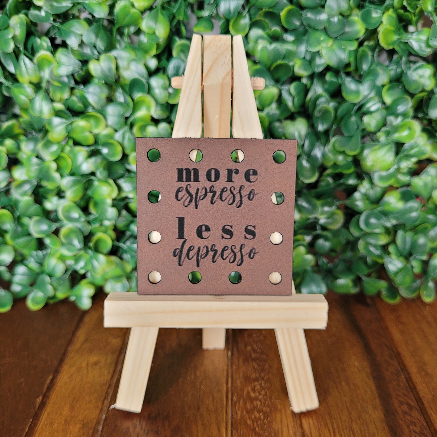 'More Espresso, Less Depresso' Patch - Square