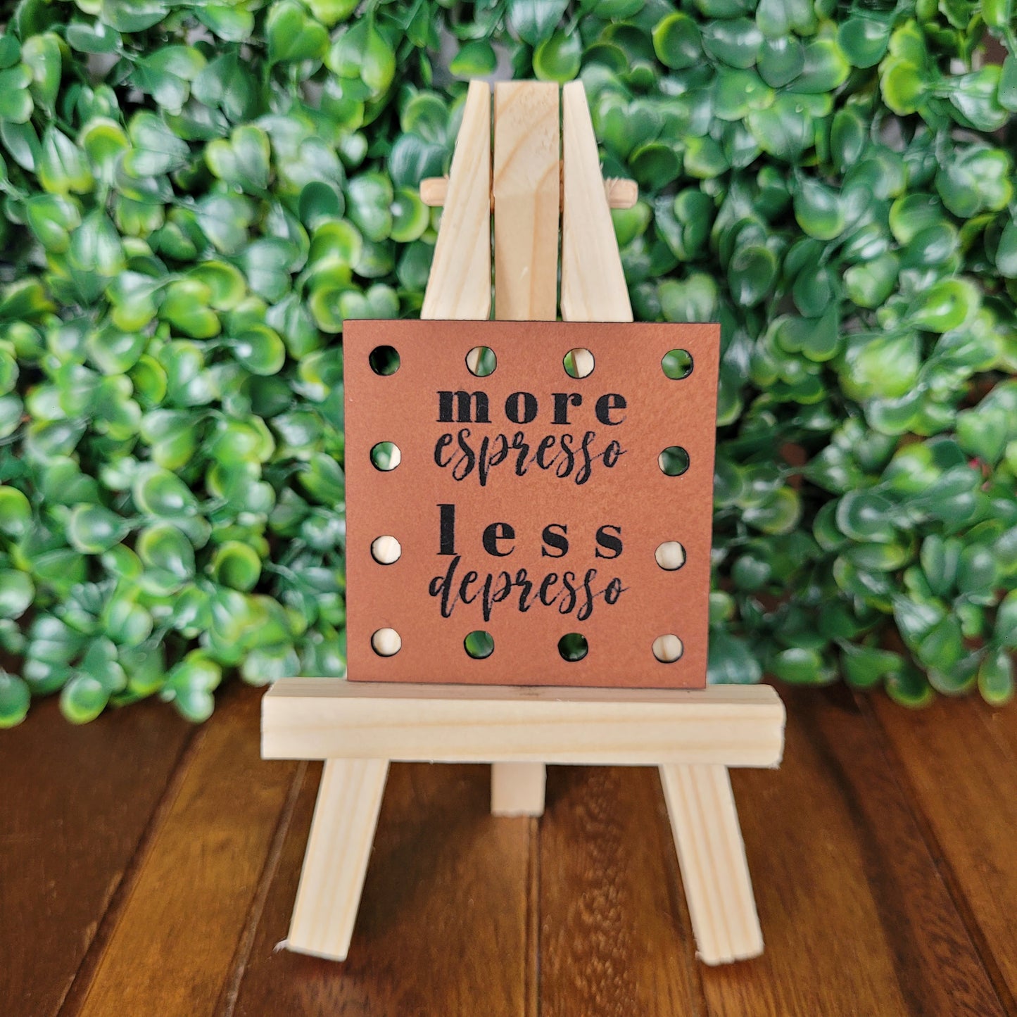 'More Espresso, Less Depresso' Patch - Square