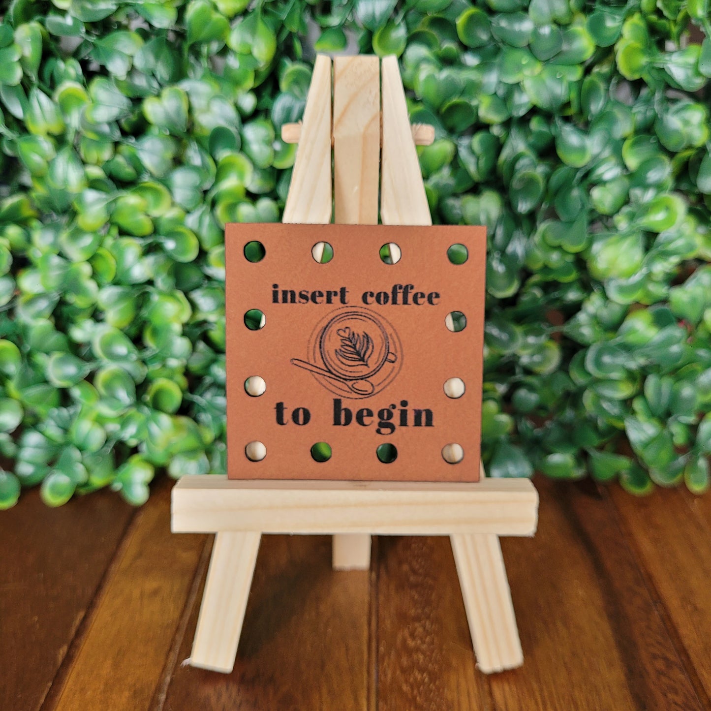 'Insert Coffee To Begin' Patch - Square