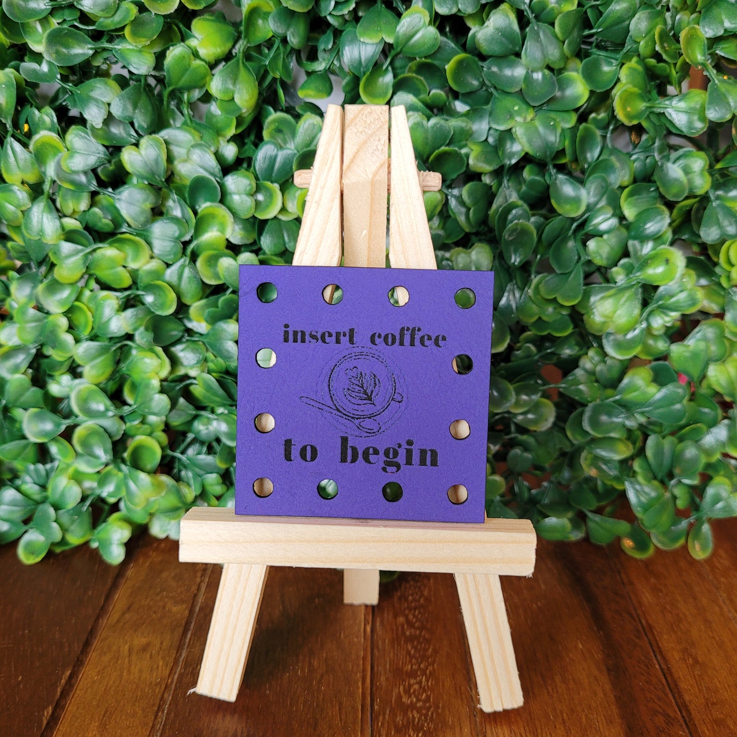 'Insert Coffee To Begin' Patch - Square