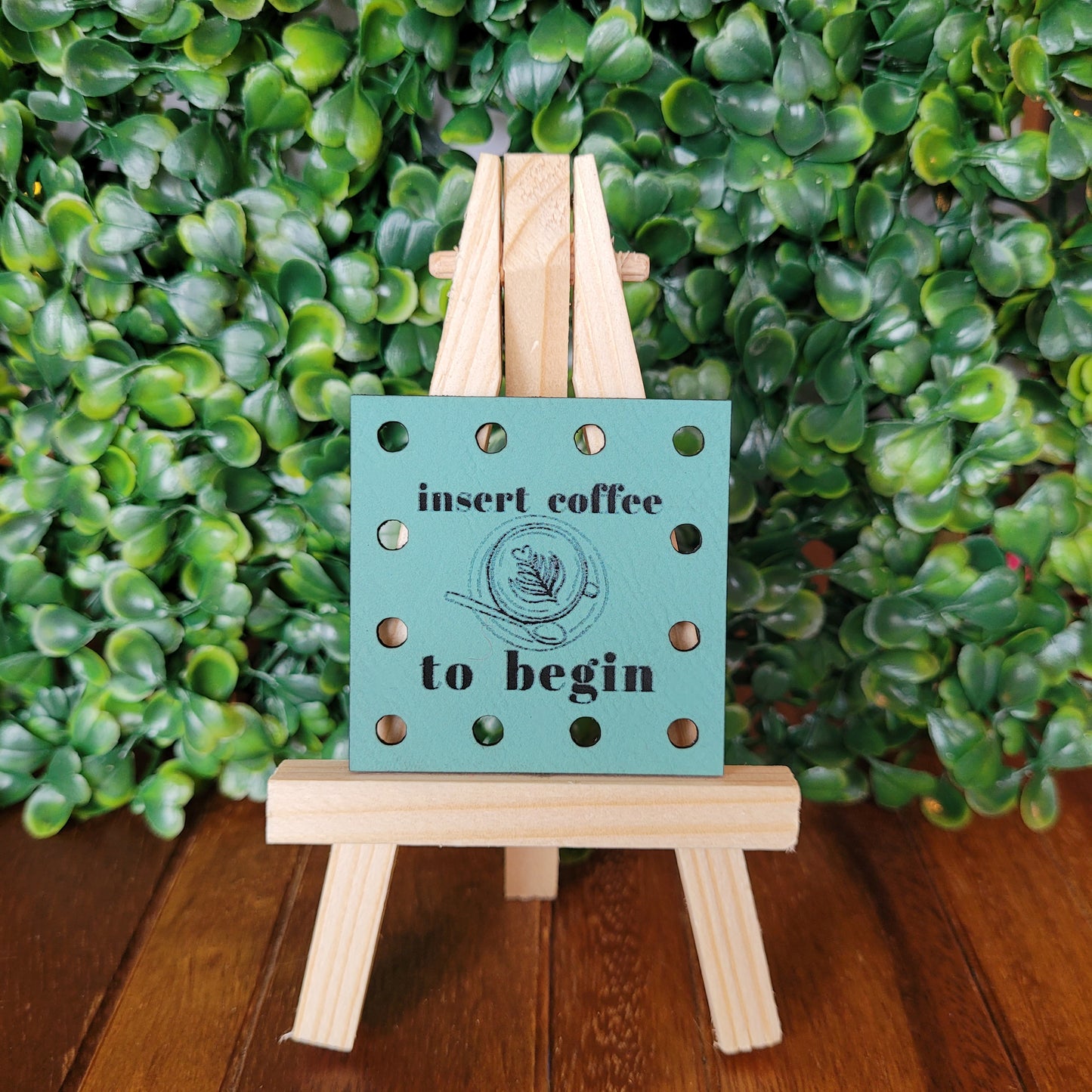 'Insert Coffee To Begin' Patch - Square
