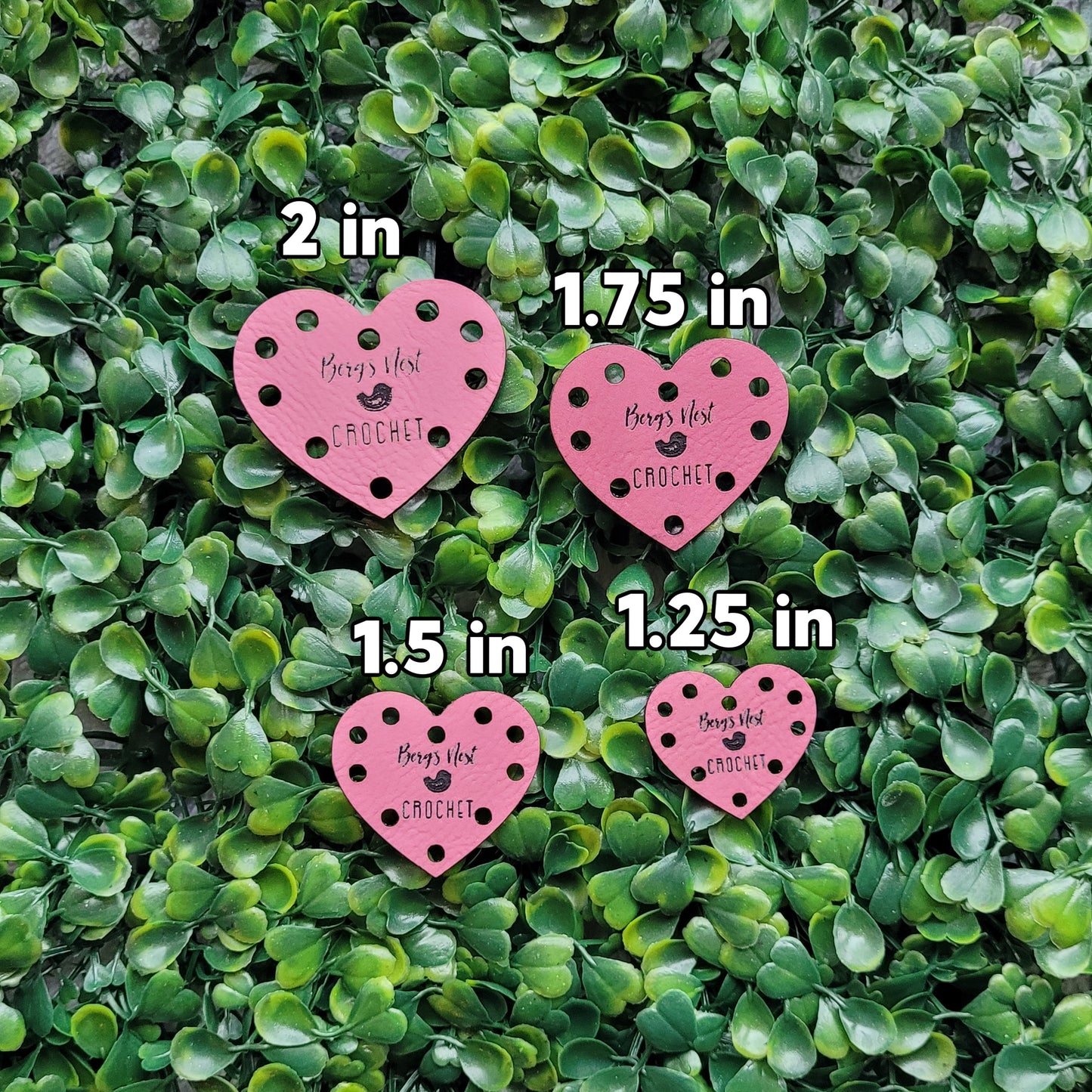 Custom Leather Patches - Heart