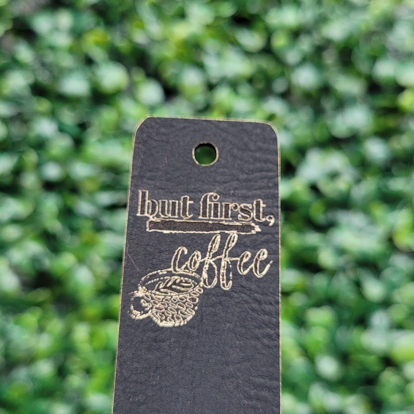 "But First, Coffee" Tag - Fold Over & No Sew