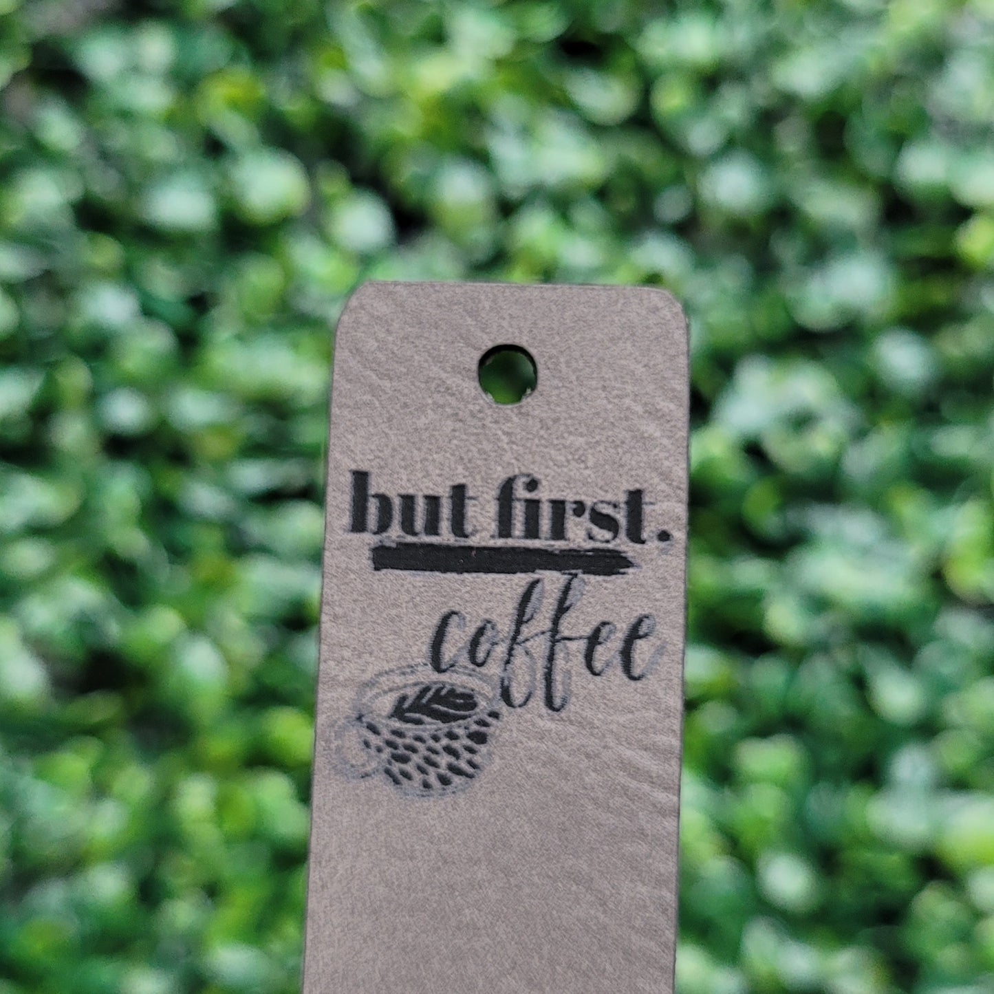"But First, Coffee" Tag - Fold Over & No Sew