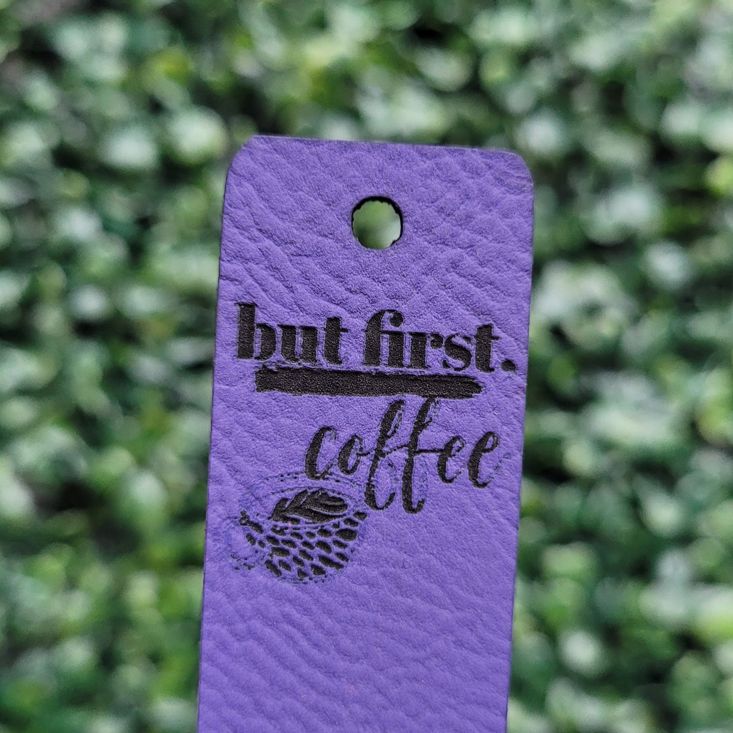 "But First, Coffee" Tag - Fold Over & No Sew