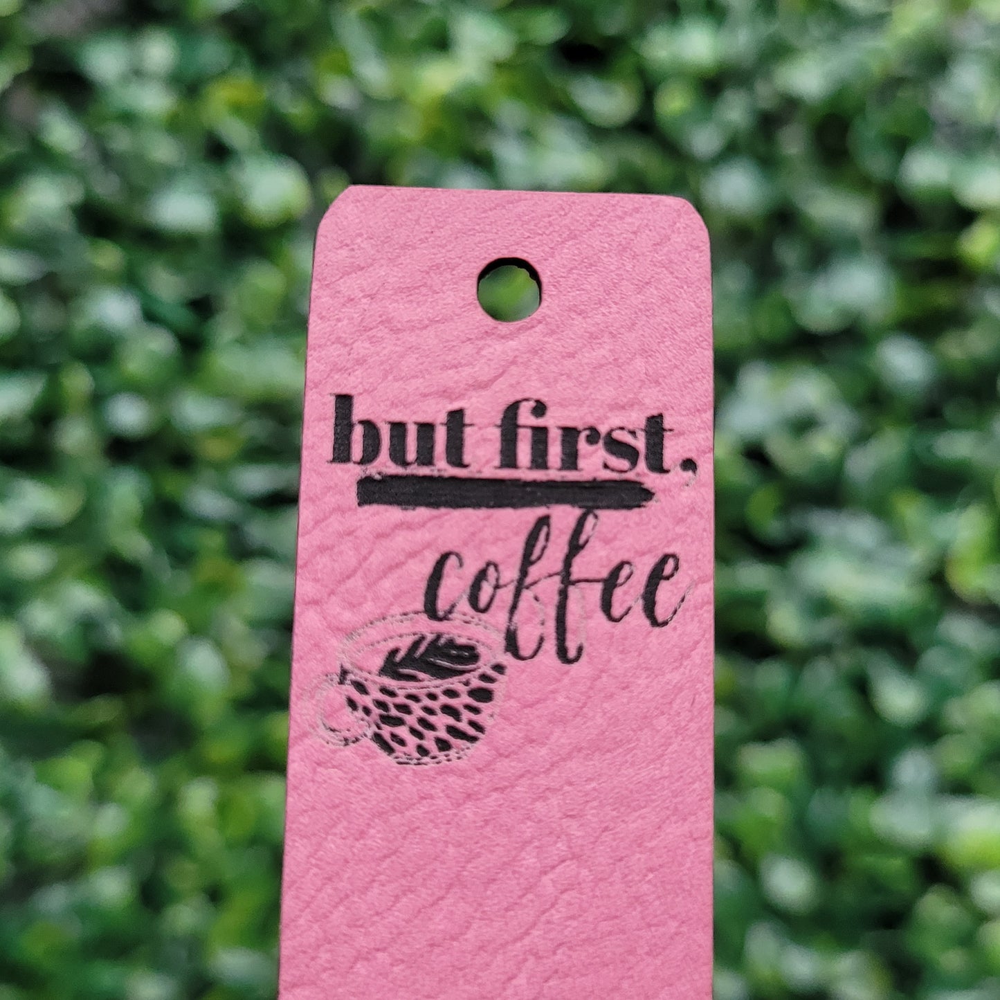 "But First, Coffee" Tag - Fold Over & No Sew
