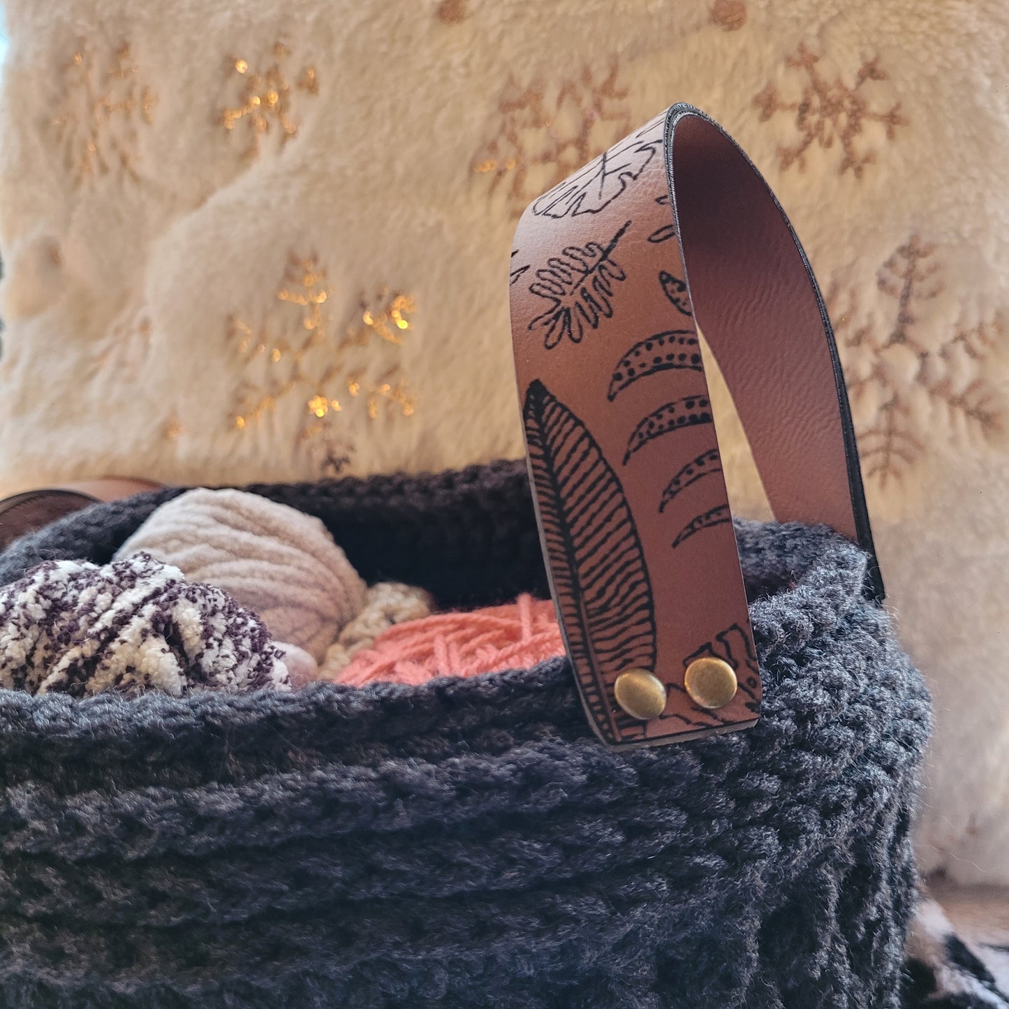 Boho Basket Handle - Medium/Large Size