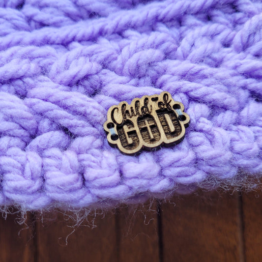 "Child of God" Wood Button/Charm (set of 10)