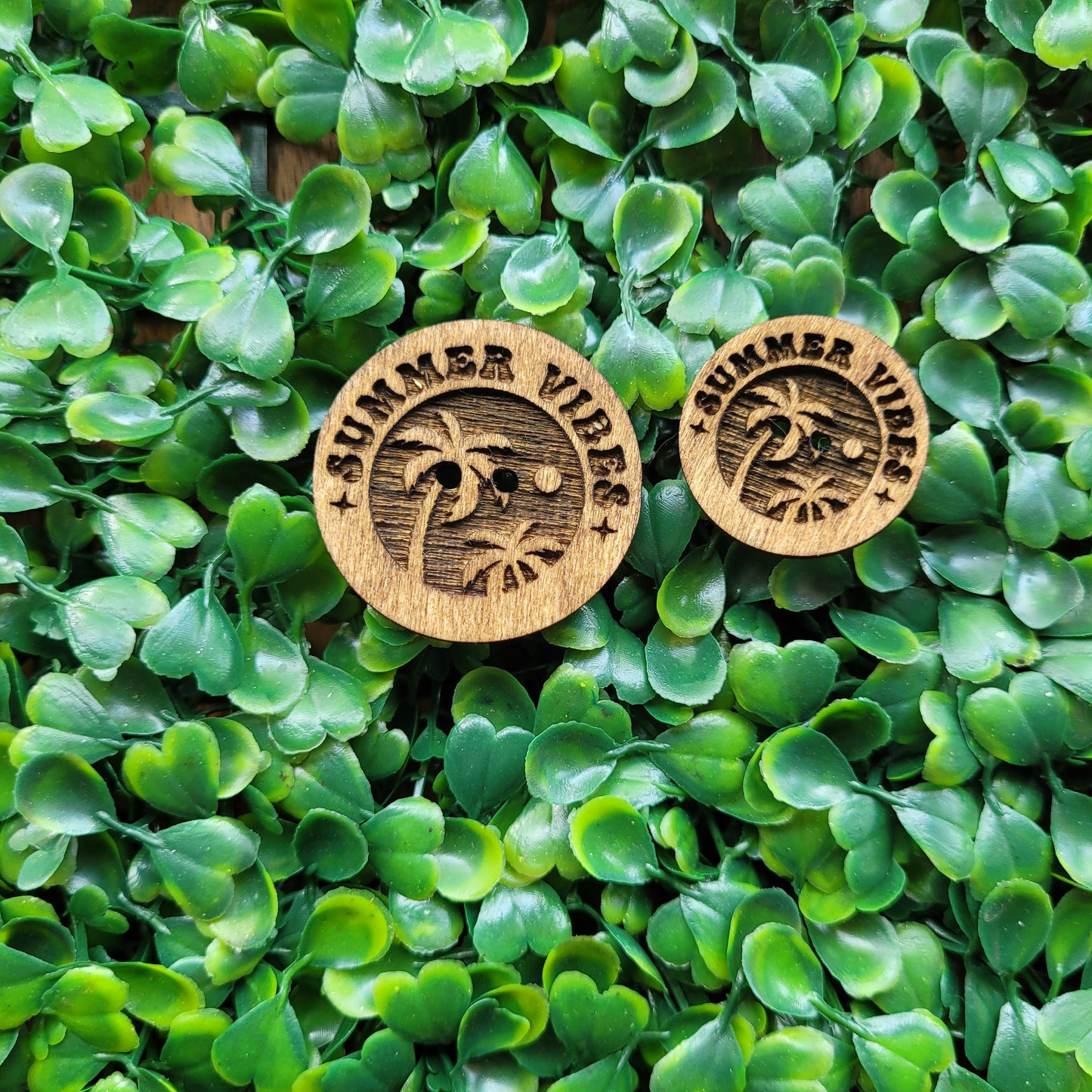 Groovy Summer Wooden Buttons (set of 12)