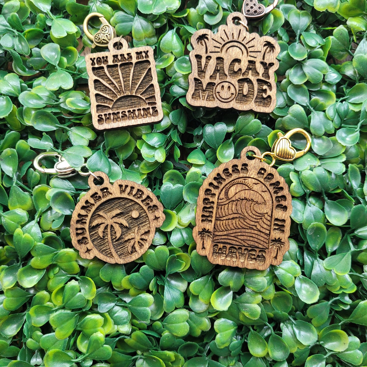 Groovy Summer Stitch Markers (set of 4)