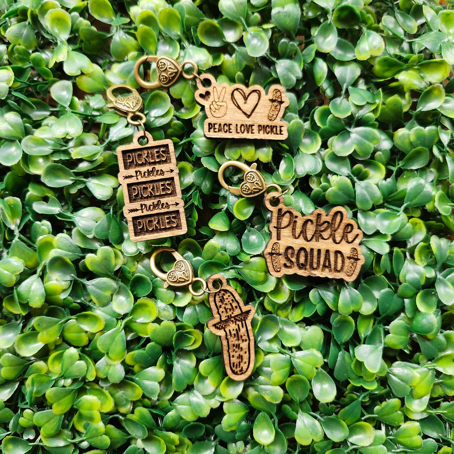 Pickle Stitch Markers (set of 4)