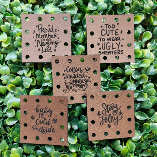 Cutie Christmas Square Patches (set of 10)
