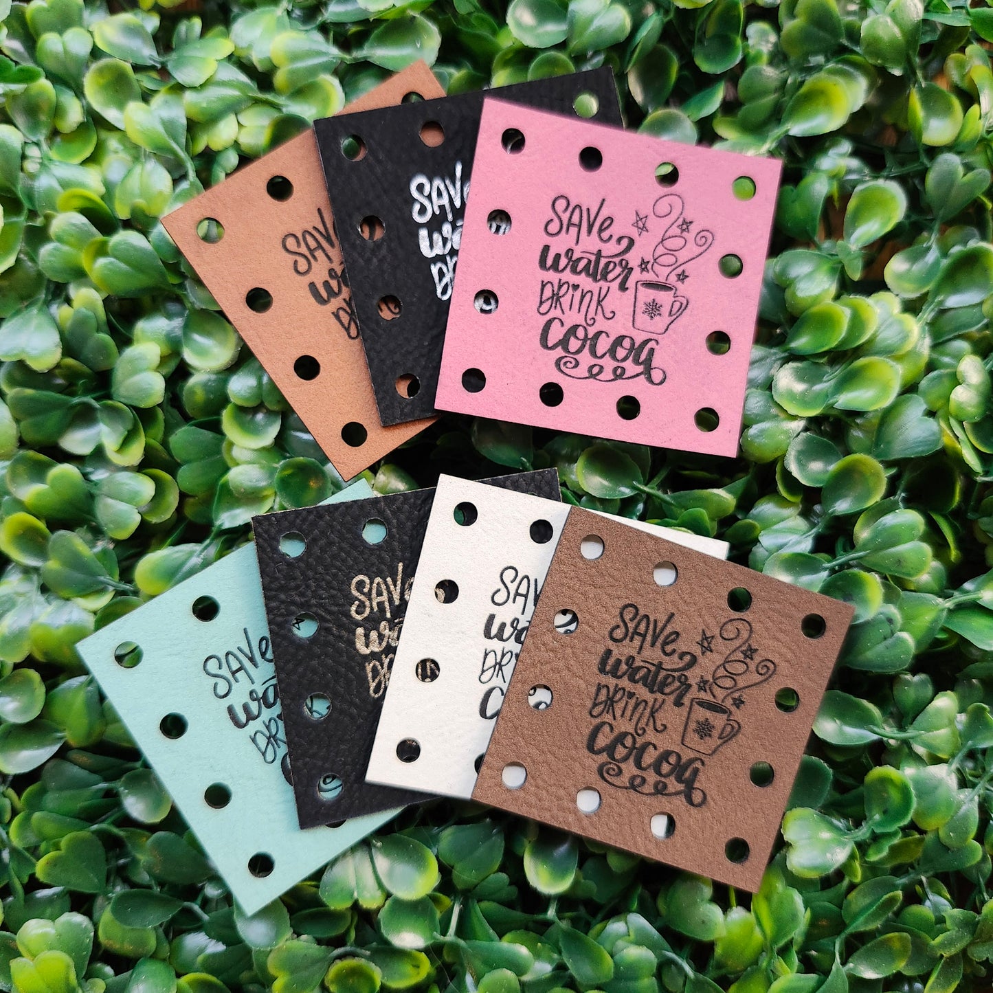 Hot Cocoa Square Patches (set of 10)