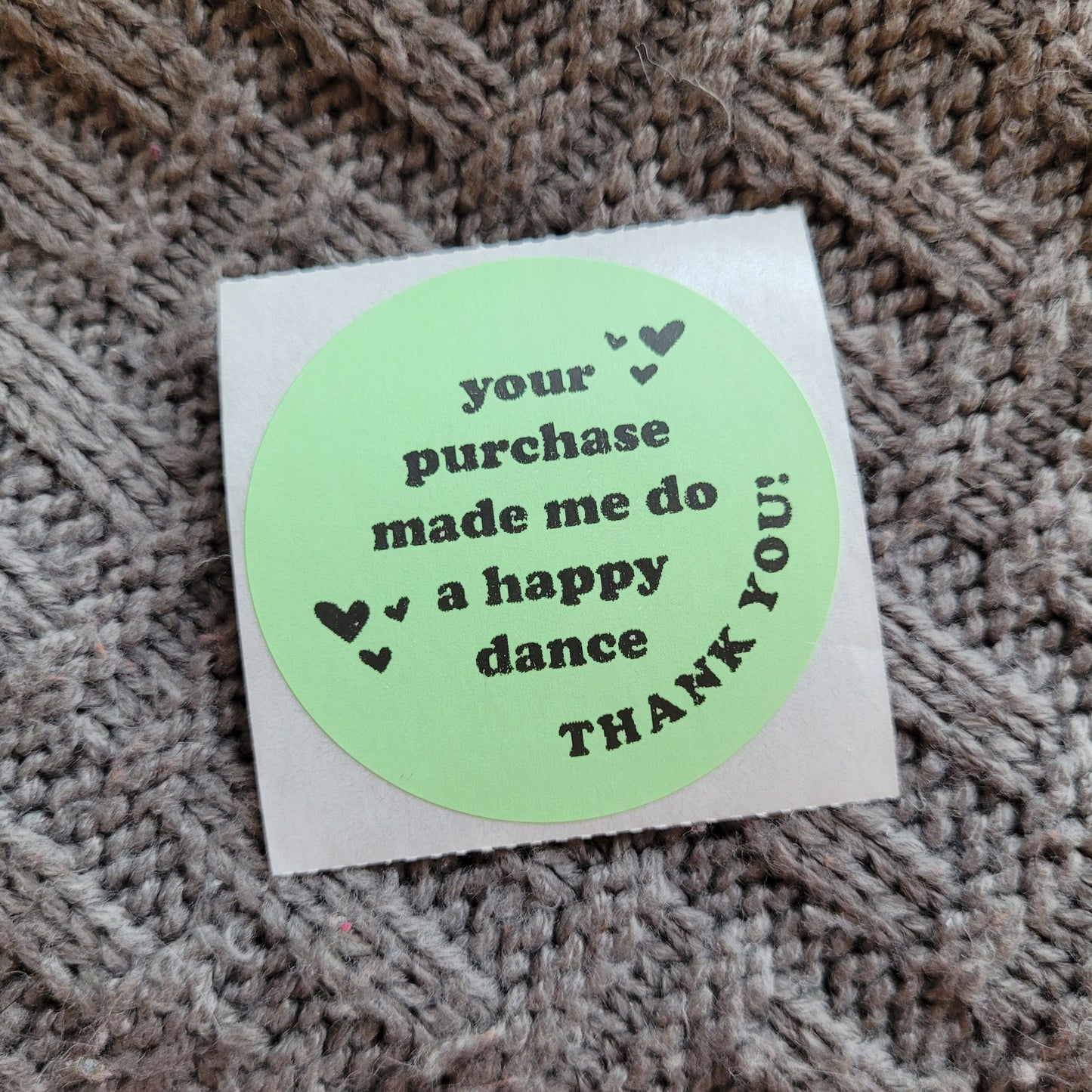 Happy Dance - Packaging Stickers