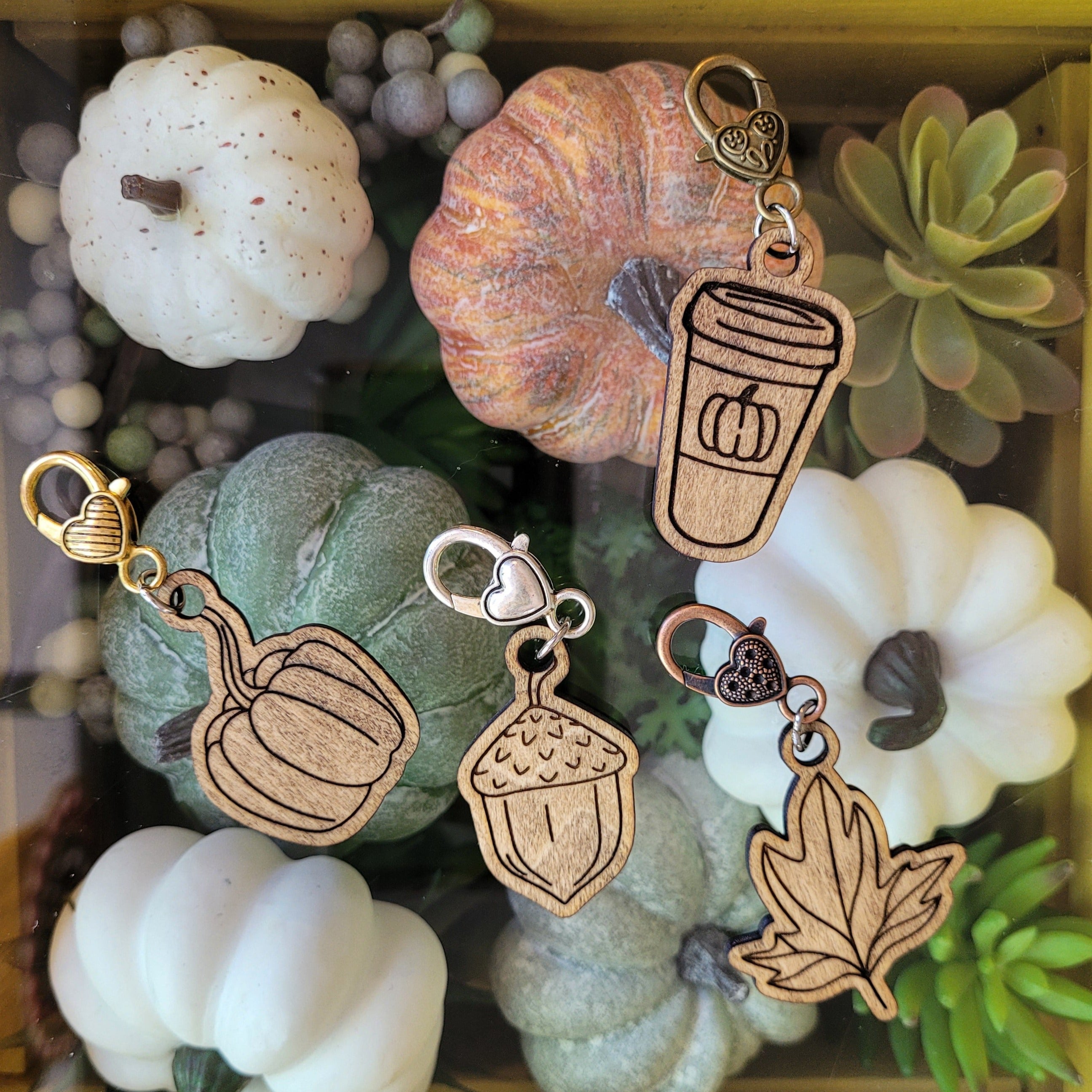 Autumn Stitch Markers (set of 4) – Berg's Nest Crochet