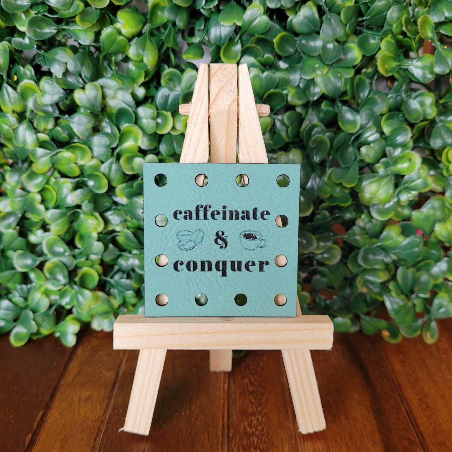 'Caffeinate & Conquer' Patch - Square