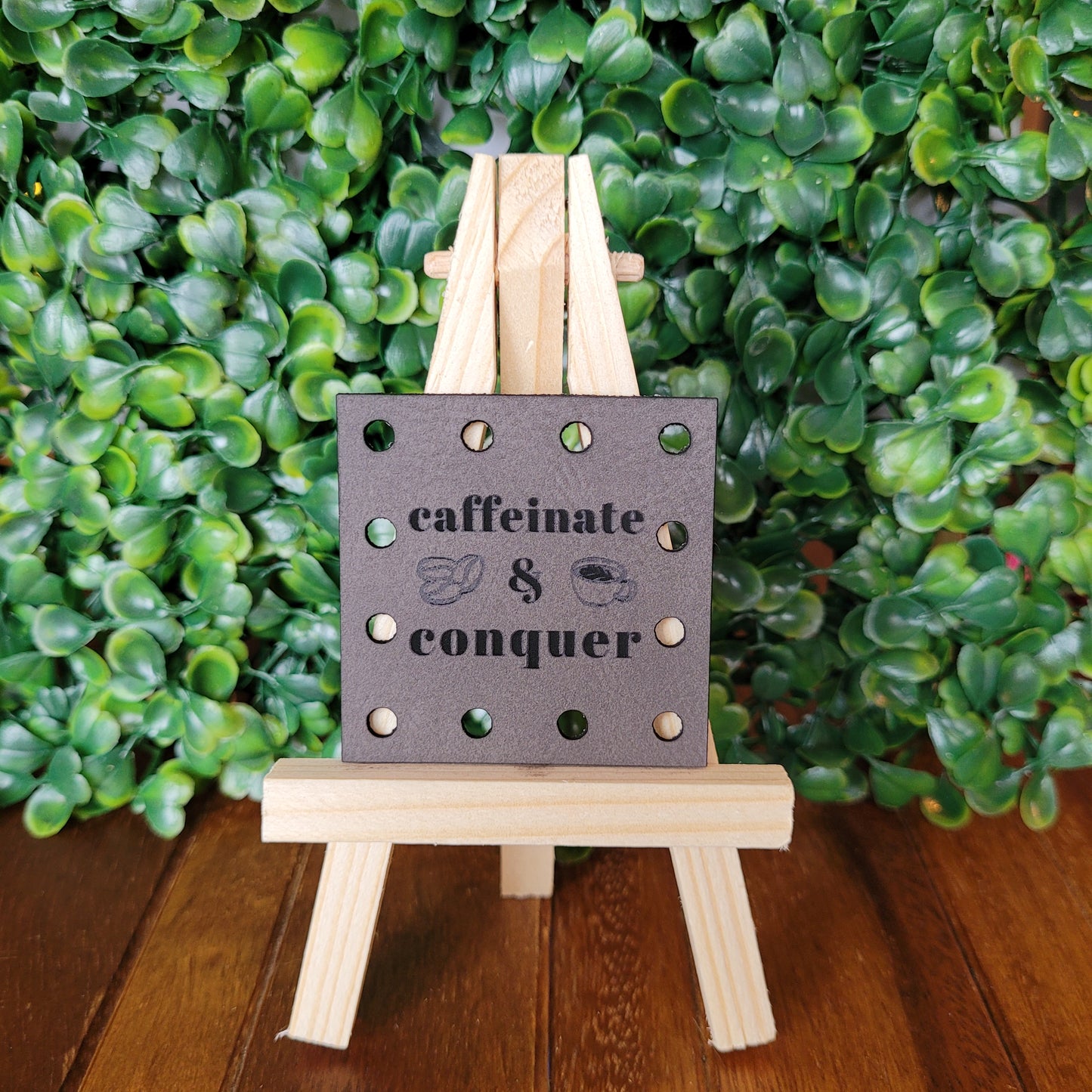 'Caffeinate & Conquer' Patch - Square