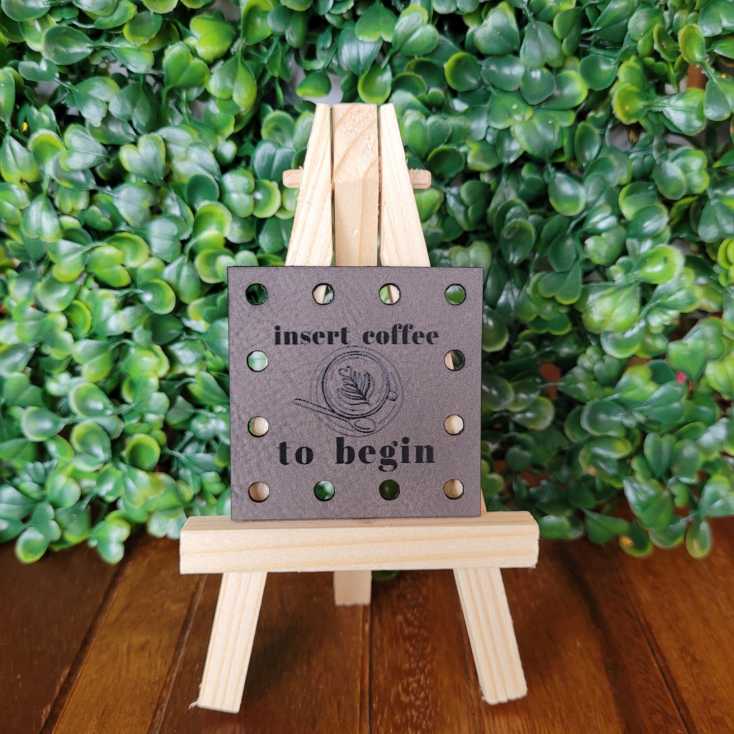 'Insert Coffee To Begin' Patch - Square