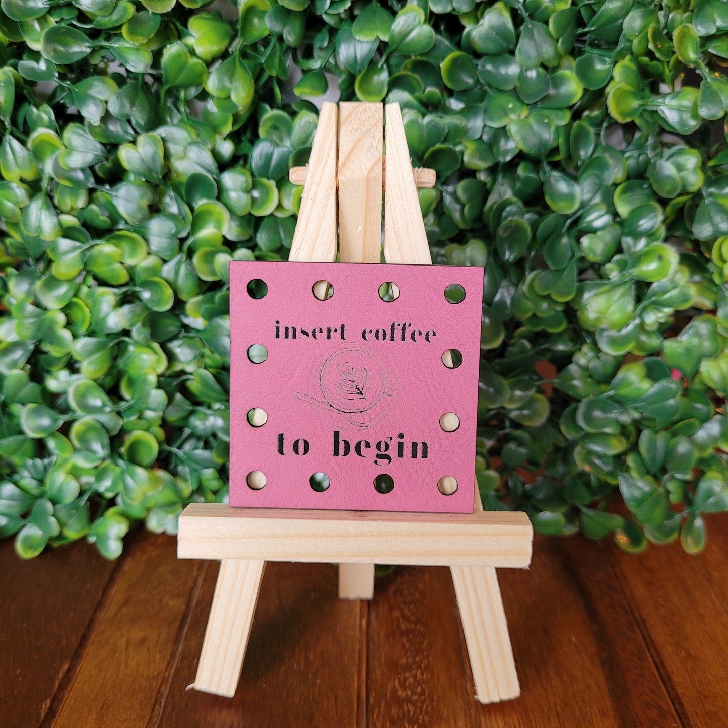 'Insert Coffee To Begin' Patch - Square