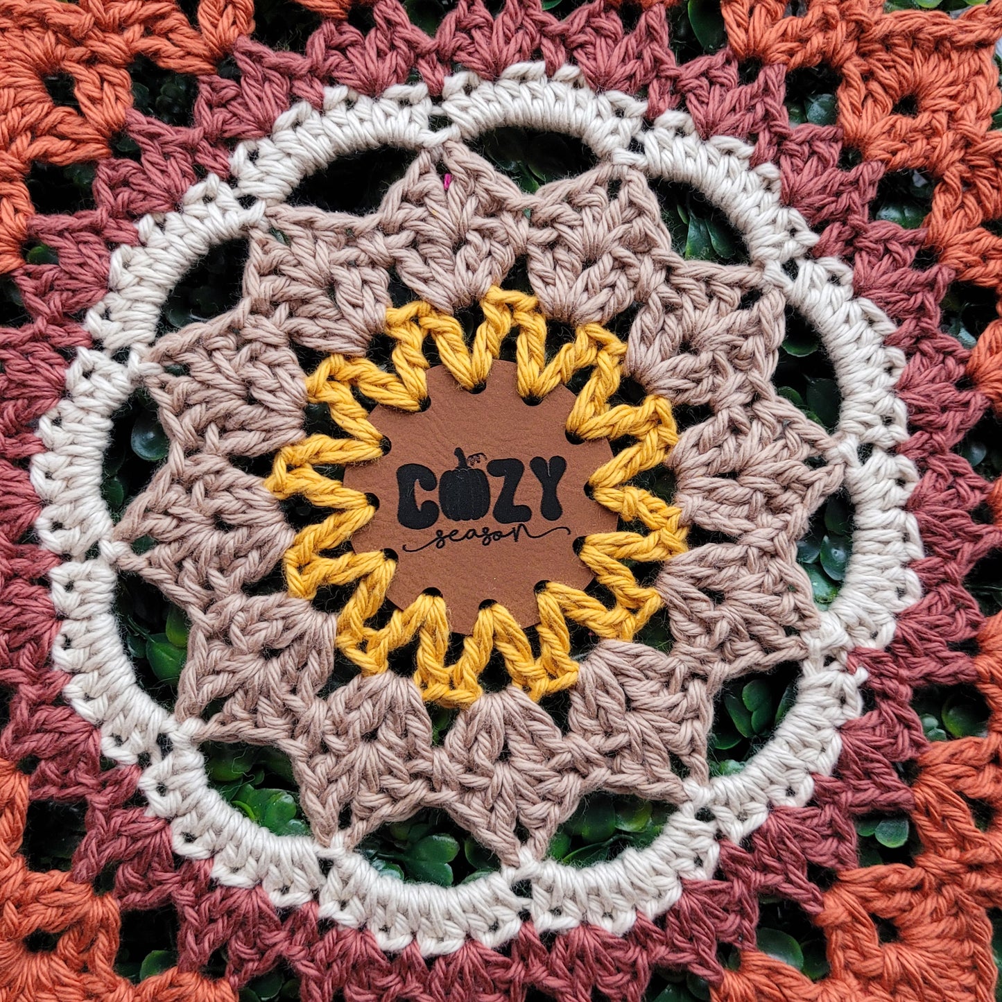 Retro Autumn Patches - Circle (set of 10)