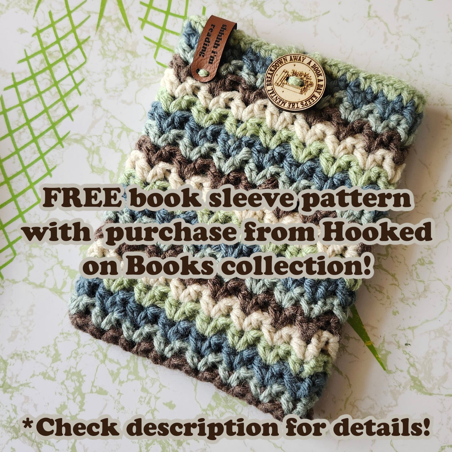 Hooked on Books Folded Tags