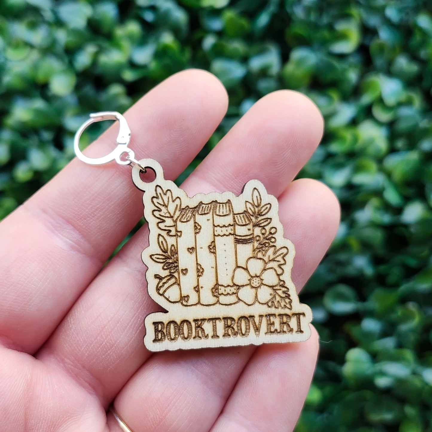 Hooked on Books Stitch Markers (set of 4)