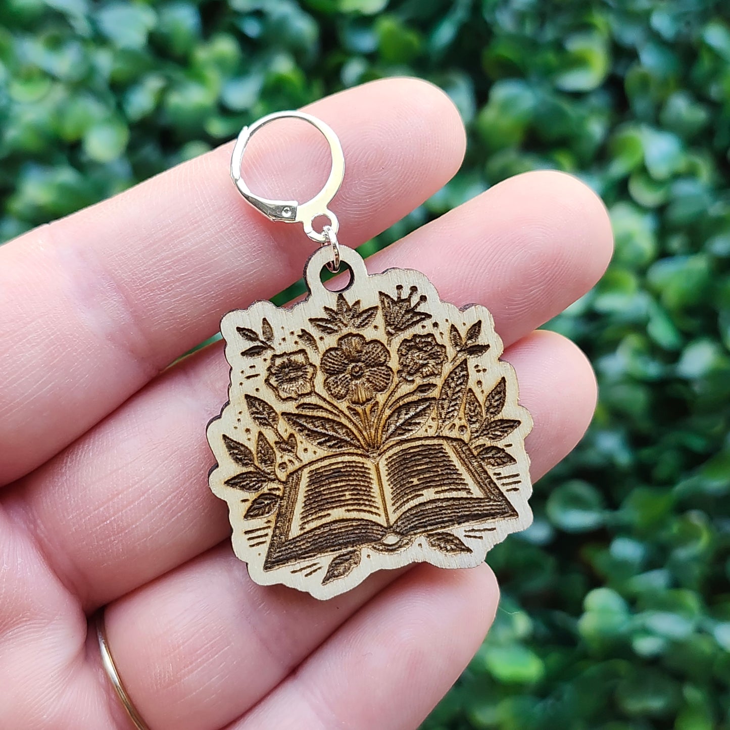 Hooked on Books Stitch Markers (set of 4)