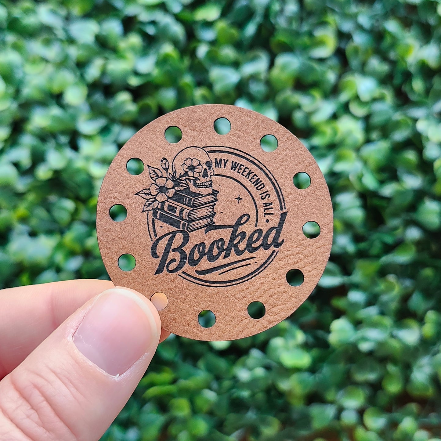 Hooked on Books Circle Patches