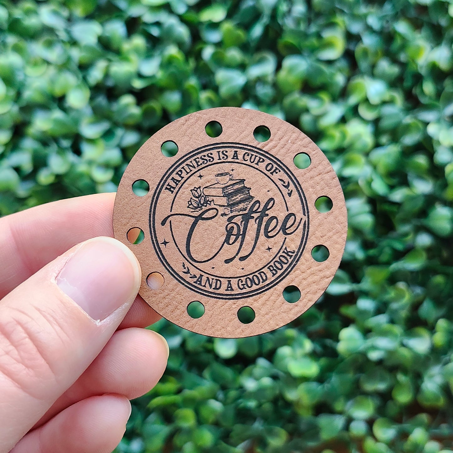 Hooked on Books Circle Patches