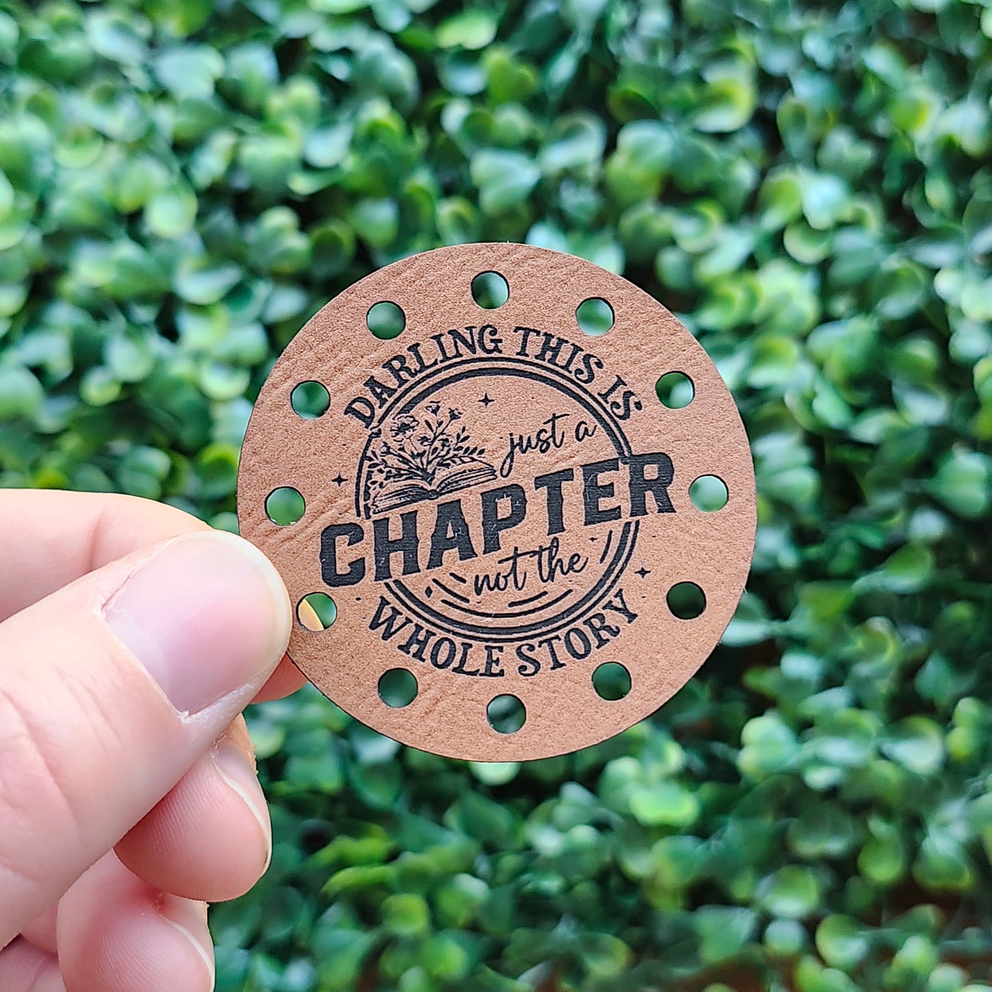 Hooked on Books Circle Patches