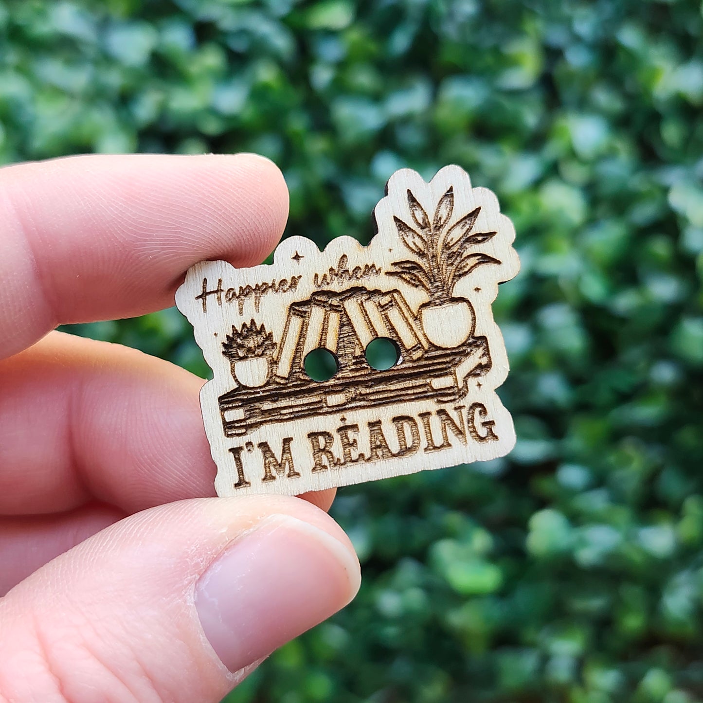 Hooked on Books Buttons/Charms (set of 8)