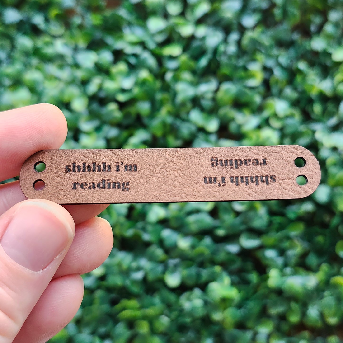 Hooked on Books Sew-On Mini Tags