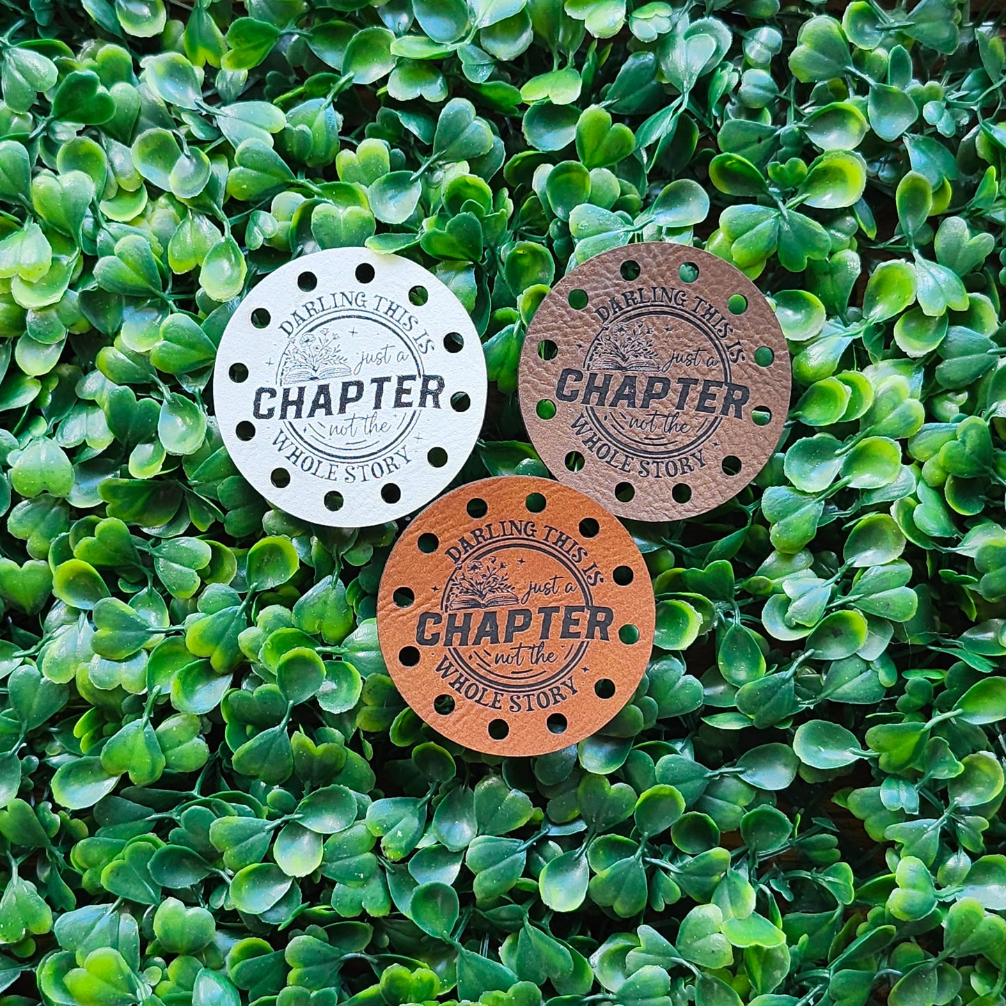 Hooked on Books Circle Patches