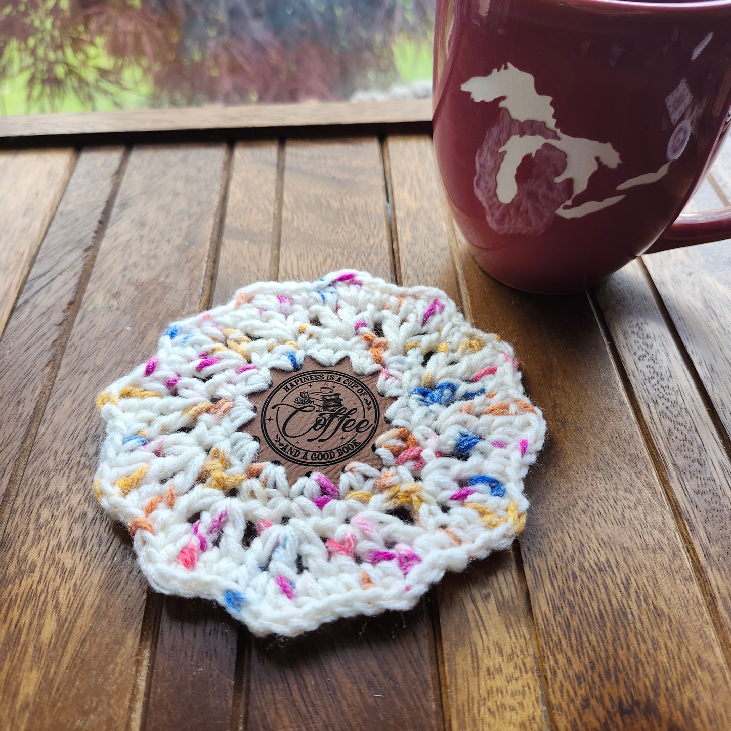 Hooked on Books Circle Patches
